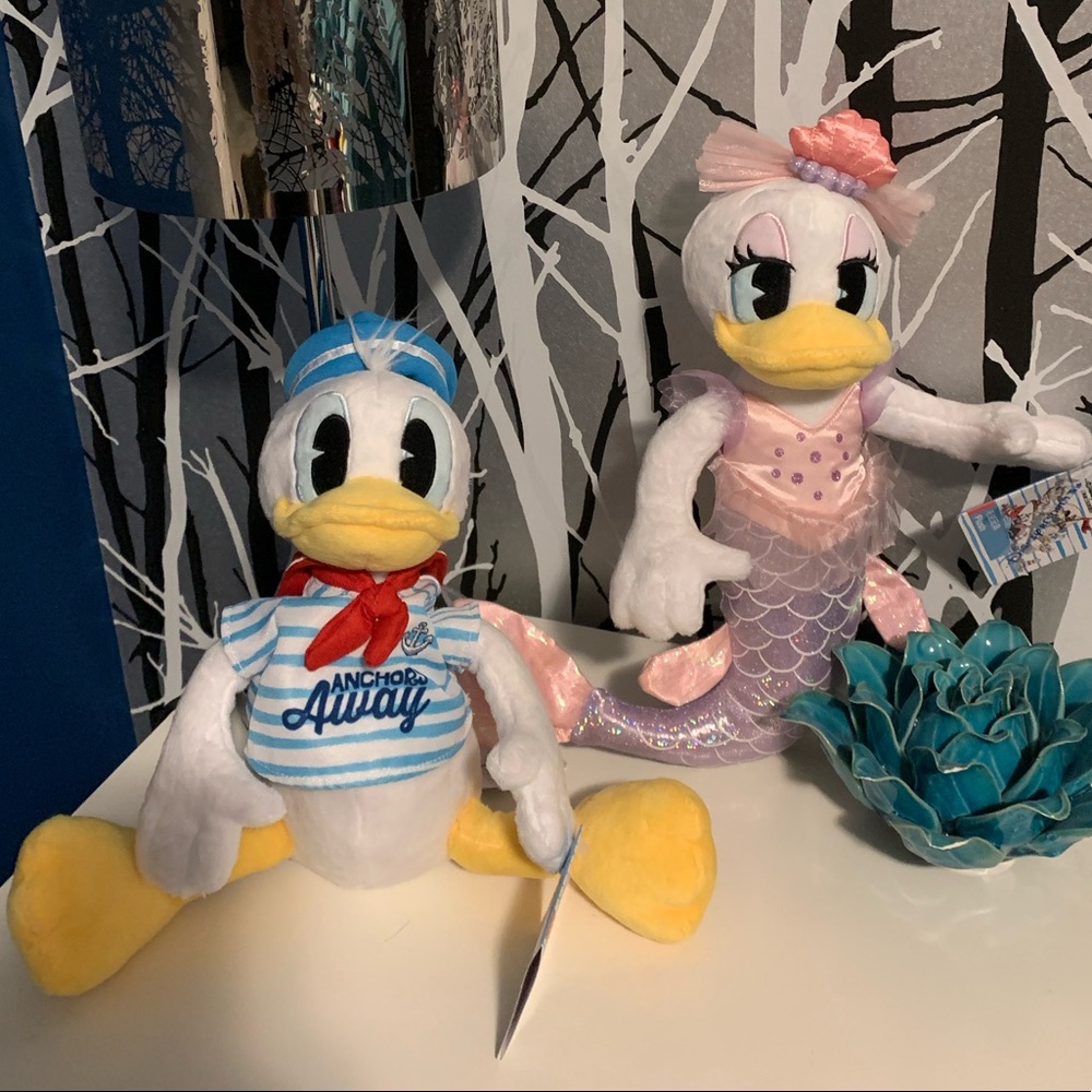 Disney - Shanghai Disney Sailor Donald/Mermaid Daisy Plush